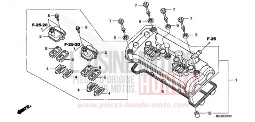 COUVERCLE DE CULASSE CBF1000FAA de 2010